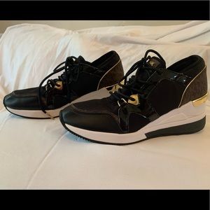 Michael Kors Black Tennis Shoes with Heel Size 8